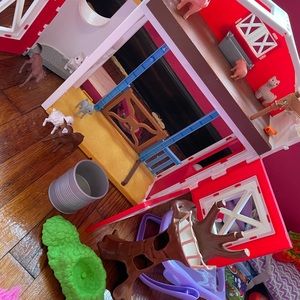 Farm with animals toy